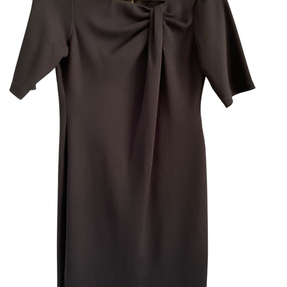 Danny & Nicole Asymmetrical Black Dress